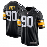 Nike Men & Women & Youth Steelers 90 T.J. Watt Black Team Color Game Jersey,baseball caps,new era cap wholesale,wholesale hats